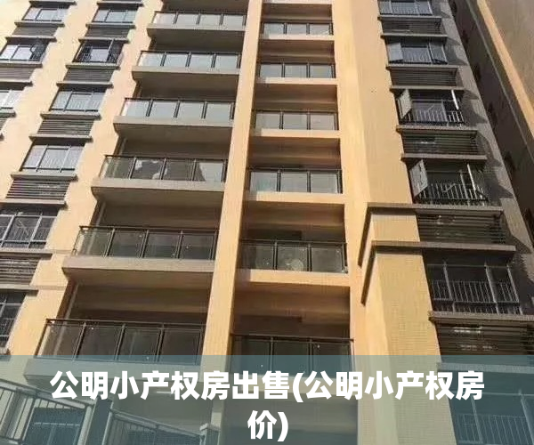 公明小产权房出售(公明小产权房价)