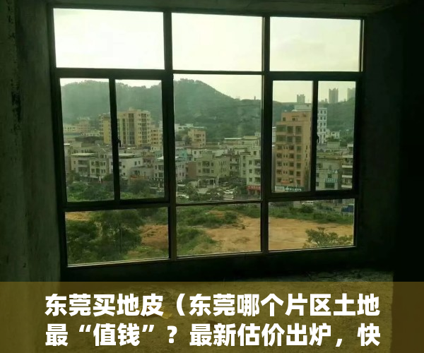 东莞买地皮（东莞哪个片区土地最“值钱”？最新估价出炉，快看你家值多少！）