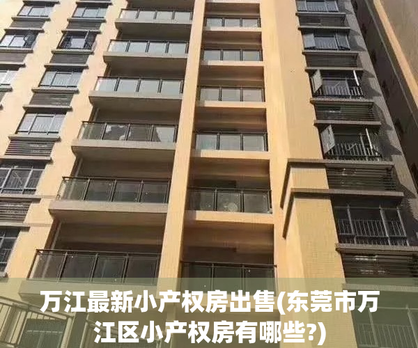 万江最新小产权房出售(东莞市万江区小产权房有哪些?)