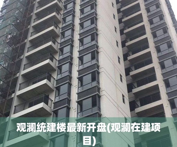 观澜统建楼最新开盘(观澜在建项目)