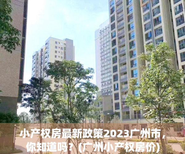 小产权房最新政策2023广州市，你知道吗？(广州小产权房价)