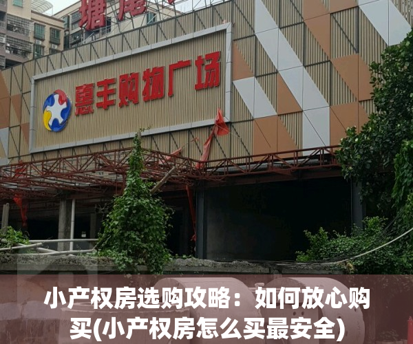 小产权房选购攻略：如何放心购买(小产权房怎么买最安全)