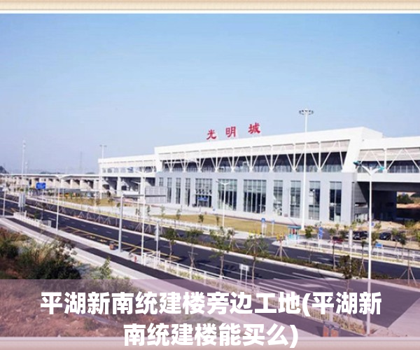 平湖新南统建楼旁边工地(平湖新南统建楼能买么)