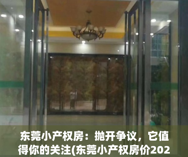 东莞小产权房：抛开争议，它值得你的关注(东莞小产权房价2020最新价格)