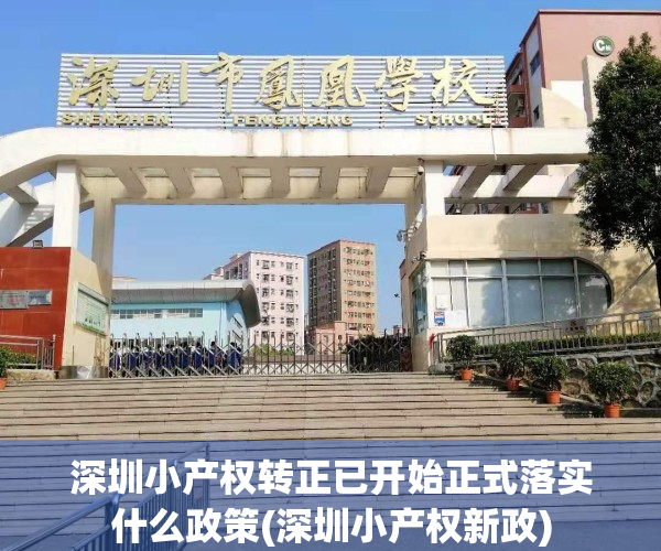 深圳小产权转正已开始正式落实什么政策(深圳小产权新政)