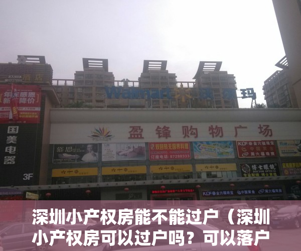 深圳小产权房能不能过户（深圳小产权房可以过户吗？可以落户申请学位吗？可以分期付款吗？）