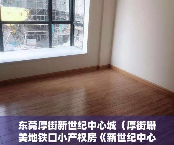 东莞厚街新世纪中心城（厚街珊美地铁口小产权房《新世纪中心城》2栋精装现房，带停车场）