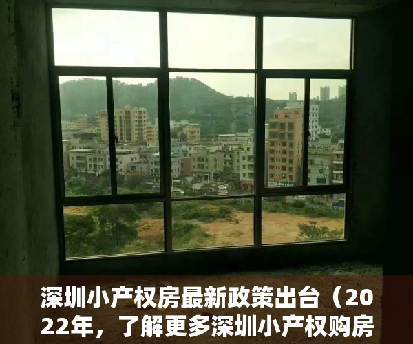 深圳小产权房最新政策出台（2022年，了解更多深圳小产权购房常识避免踩坑！）