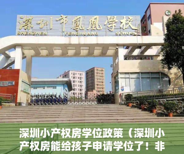 深圳小产权房学位政策（深圳小产权房能给孩子申请学位了！非深户提供这些证明即可）