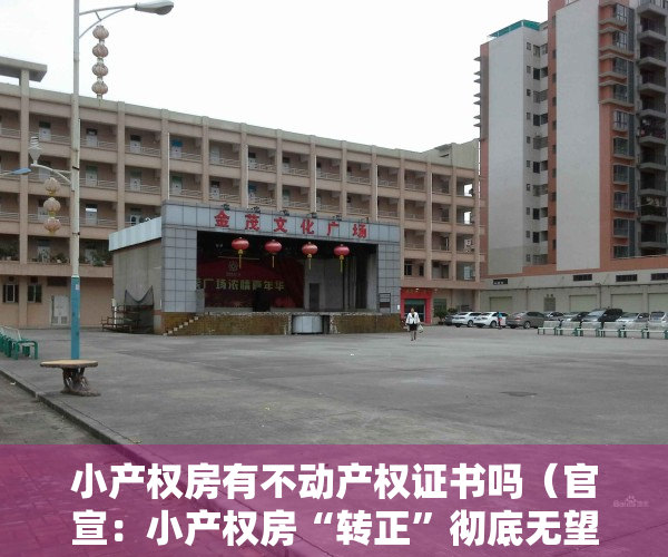 小产权房有不动产权证书吗（官宣：小产权房“转正”彻底无望，一律不得办理不动产登记手续！）