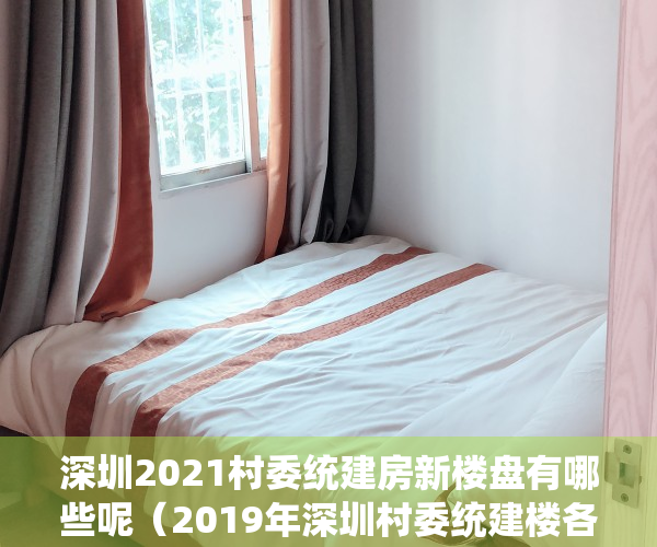 深圳2021村委统建房新楼盘有哪些呢（2019年深圳村委统建楼各片区一览表）