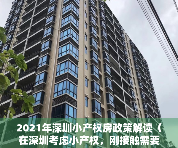 2021年深圳小产权房政策解读（在深圳考虑小产权，刚接触需要注意什么呢？）