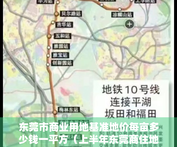 东莞市商业用地基准地价每亩多少钱一平方（上半年东莞商住地揽金66亿 近期将再推10宗“巨无霸”地块）