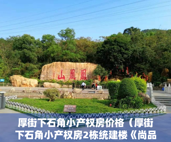 厚街下石角小产权房价格（厚街下石角小产权房2栋统建楼《尚品世家》空中花园）