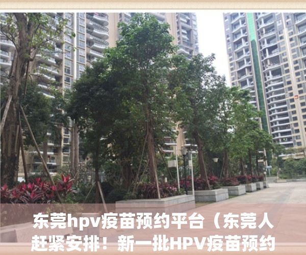 东莞hpv疫苗预约平台（东莞人赶紧安排！新一批HPV疫苗预约开启！仅限500支…）