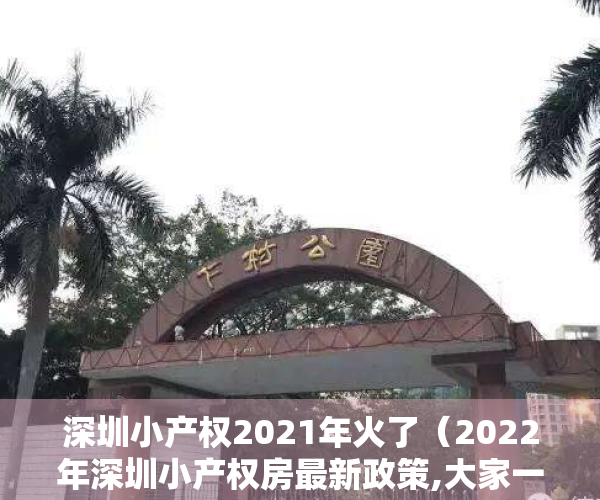 深圳小产权2021年火了（2022年深圳小产权房最新政策,大家一直都在关注的问题）