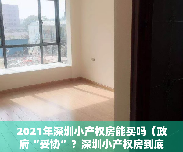 2021年深圳小产权房能买吗（政府“妥协”？深圳小产权房到底买得买不得？）