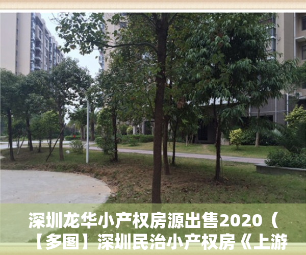 深圳龙华小产权房源出售2020（【多图】深圳民治小产权房《上游名邸》 3房 108平988万起 带阳台）