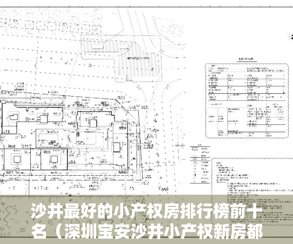 沙井最好的小产权房排行榜前十名（深圳宝安沙井小产权新房都有哪些地段好的，值得入手吗？）