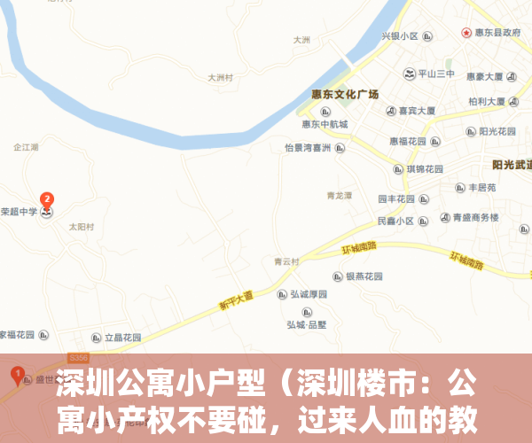 深圳公寓小户型（深圳楼市：公寓小产权不要碰，过来人血的教训）