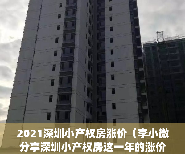 2021深圳小产权房涨价（李小微分享深圳小产权房这一年的涨价历史）(深圳小产权上涨)