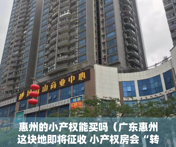 惠州的小产权能买吗（广东惠州这块地即将征收 小产权房会“转正”吗？）