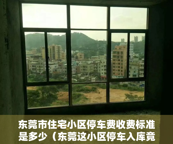 东莞市住宅小区停车费收费标准是多少（东莞这小区停车入库竟要收“买路钱”？）