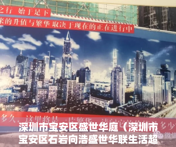 深圳市宝安区盛世华庭（深圳市宝安区石岩向浩盛世华联生活超市销售过期食品案）