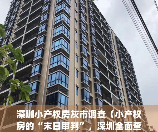 深圳小产权房灰市调查（小产权房的“末日审判”，深圳全面查处交易）(深圳小产权房交易火爆)