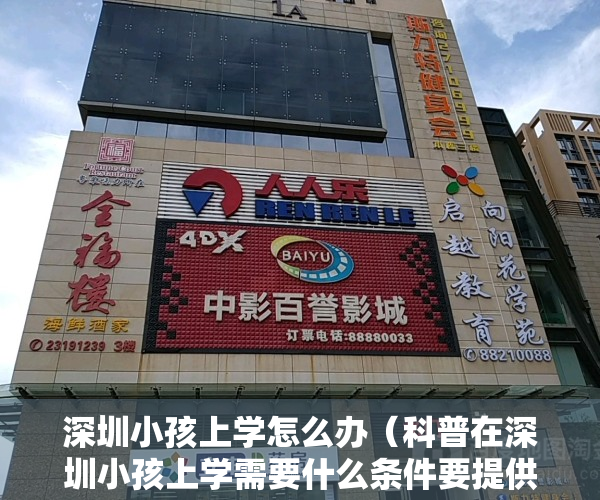 深圳小孩上学怎么办（科普在深圳小孩上学需要什么条件要提供哪些资料申请入学流程有哪些？各区入学积分表及积分规则）