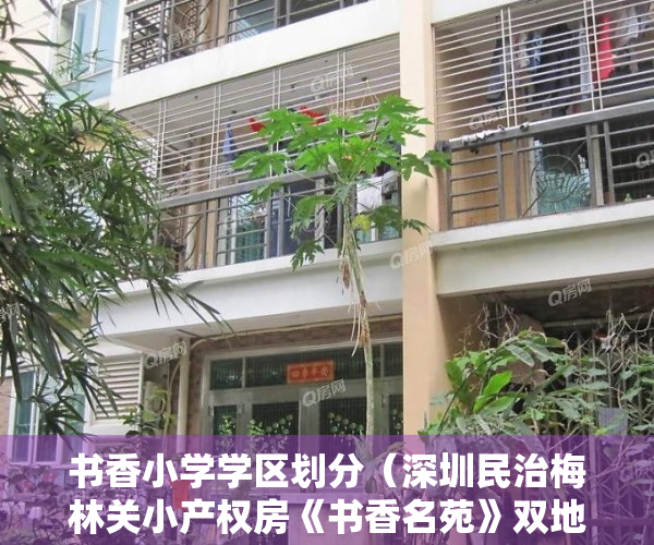 书香小学学区划分（深圳民治梅林关小产权房《书香名苑》双地铁口豪华装修 原始户型总价688W元起）