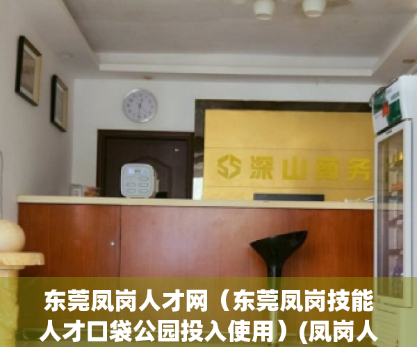 东莞凤岗人才网（东莞凤岗技能人才口袋公园投入使用）(凤岗人才公寓)