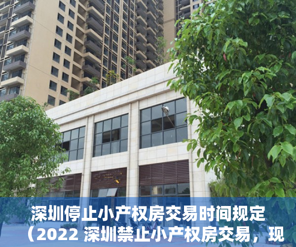 深圳停止小产权房交易时间规定（2022 深圳禁止小产权房交易，现存的天量小产权房究竟将何去何从）