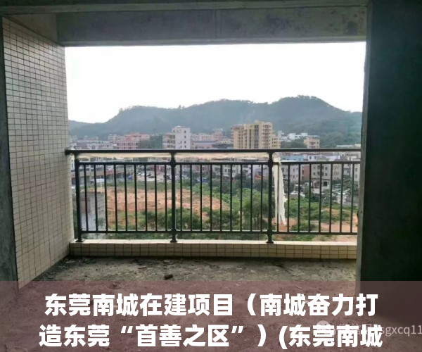 东莞南城在建项目（南城奋力打造东莞“首善之区”）(东莞南城新建楼盘)