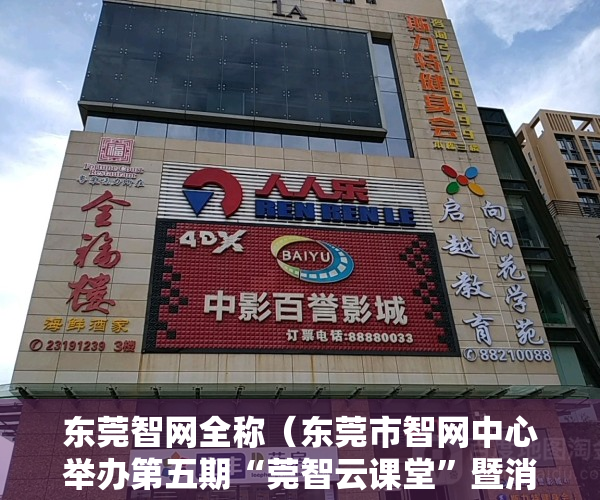 东莞智网全称（东莞市智网中心举办第五期“莞智云课堂”暨消防安全网格巡查工作专题培训会）