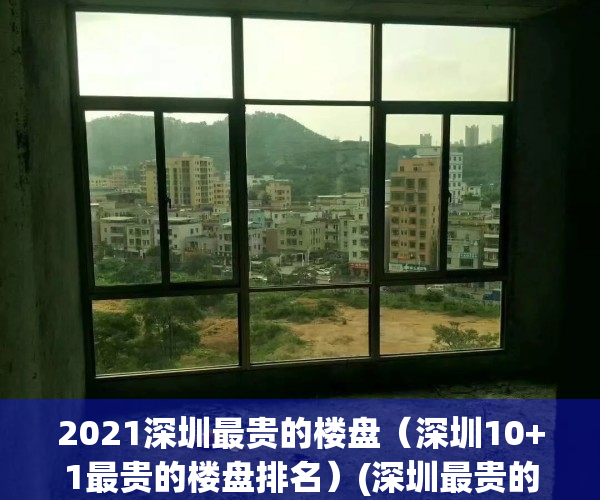 2021深圳最贵的楼盘（深圳10+1最贵的楼盘排名）(深圳最贵的楼盘多少钱一平)