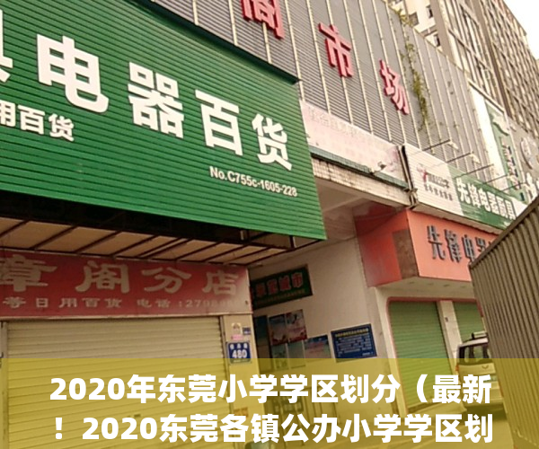 2020年东莞小学学区划分（最新！2020东莞各镇公办小学学区划分方案）(东莞小学片区划分)