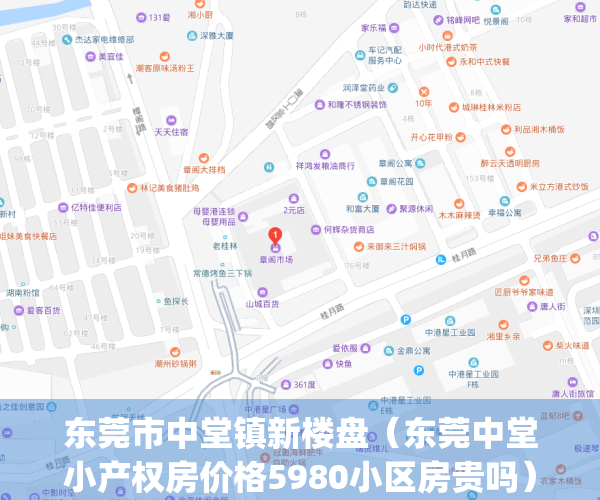 东莞市中堂镇新楼盘（东莞中堂小产权房价格5980小区房贵吗）(中堂小产权房资讯)